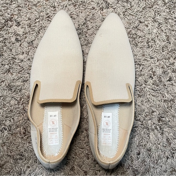 Vivaia Monica Pointed Toe Loafers Womens‎ Size US9/40EU Cream Ivory Flats Shoes - Picture 8 of 15